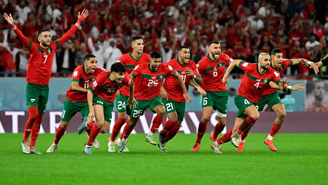 منتخب المغرب ودعم فلسطين