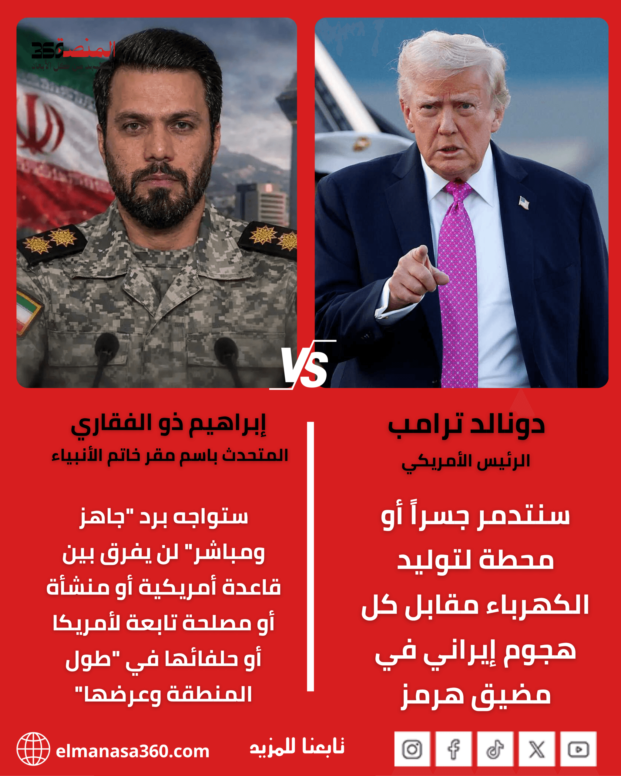 ليلة حربية حول العالم مواجهة بين ترامب وايران