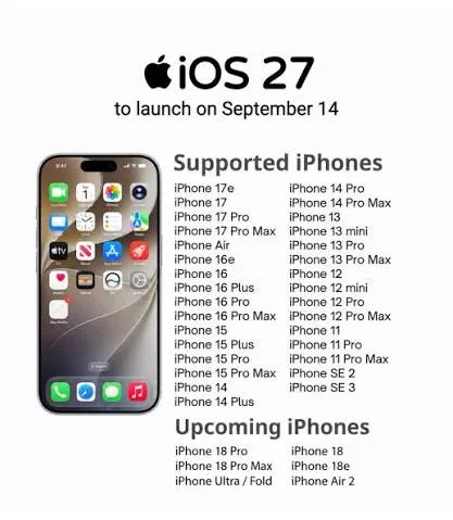 تحديث iOS 27 الجديد.. استكشف أبرز 8 مزايا ذكية وتغييرات جذرية في آيفون