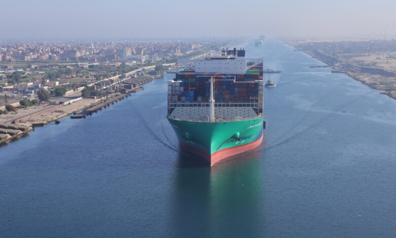 قناة السويس تشهد عبور سفينة الحاويات العملاقة CMA CGM VENDOME لأول مرة