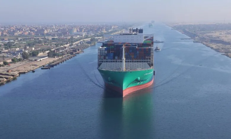 قناة السويس تشهد عبور سفينة الحاويات العملاقة CMA CGM VENDOME لأول مرة