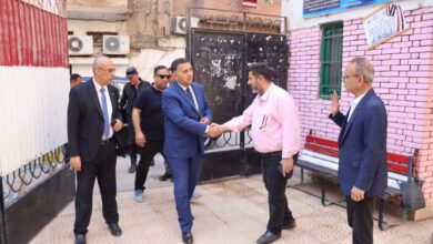 جولة محافظ القليوبية بلجان الامتحانات (6)