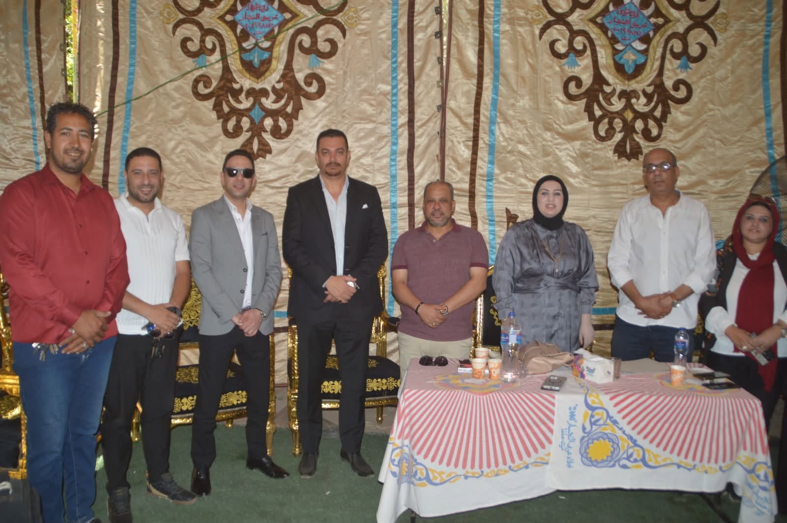 الجبهة الوطنية بمركز قليوب تشارك في القافلة الطبية بكوم أشفين
